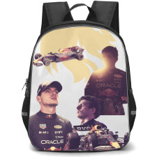 F1 Formula One Max Verstappen Backpack StudentPack - Minimalist Lion Logo Poster