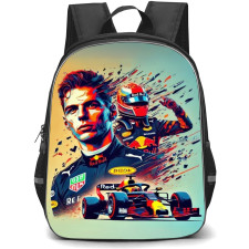 F1 Formula One Max Verstappen Backpack StudentPack - Max Verstappen Pop Art AI-Generated Poster