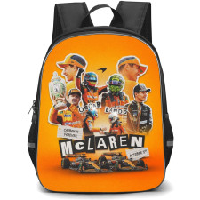 F1 Formula One McLaren Backpack StudentPack - McLaren Celebrate Happy October 3rd Sticker Orange Background
