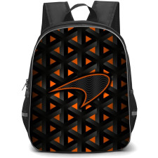 F1 Formula One McLaren Backpack StudentPack - McLaren Logo On Orange Triangle Background