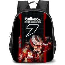 F1 Formula One Kimi Raikkonen Backpack StudentPack - Kimi Raikkonen 7 Wearing Racing Suit Poster