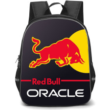 F1 Formula One Redbull Backpack StudentPack - Redbull Oracle Official Logo On Dark Background
