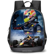 F1 Formula One Sergio Perez Backpack StudentPack - Portrait Sky Overlay