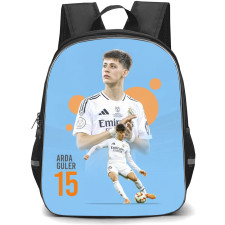 Arda Guler Backpack School Bag StudentPack - Arda Guler 15 Real Madrid Clapping On Skyblue Background