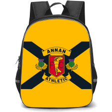 Annan Athletic Backpack School Bag StudentPack - Logo X In Black And Yellow Background Football Club