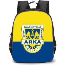 Arka Gdynia Backpack School Bag StudentPack - Logo In Yellow And Blue Background