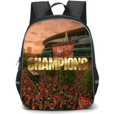 Arsenal Premier League Champion Backpack School Bag StudentPack - Arsenal Premier League Champion 2025 2026 Victory Parade Poster
