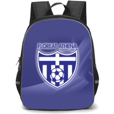 Floreat Athena Football Club Backpack School Bag StudentPack - Logo In Purple Abstract Background