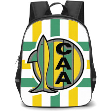 Club Atletico Aldosivi Backpack School Bag StudentPack - Club Atletico Aldosivi Logo with Vertical Stripe Green Effect