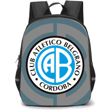 Club Atletico Belgrano Backpack School Bag StudentPack - Club Atletico Belgrano Logo with Blurred Effect Logo