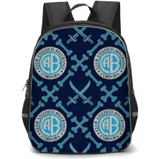 Club Atletico Belgrano Backpack School Bag StudentPack - Club Atletico Belgrano Logo and Symbols Pattern Effect