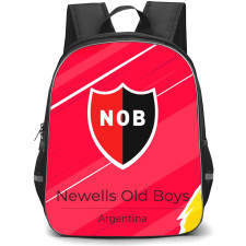 Club Atletico Newell's Old Boys Backpack School Bag StudentPack - Club Atletico Newell's Old Boys Logo with Diagonal Stripe Red Effect
