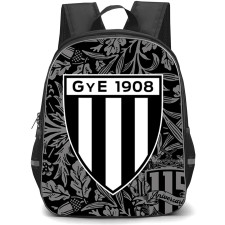 Club Atletico Gimnasia y Esgrima Mendoza Backpack School Bag StudentPack - Club Atletico Gimnasia y Esgrima Mendoza Leaves Pattern with Logo