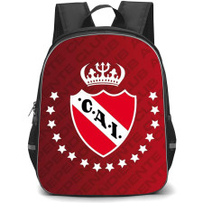 Club Atletico Independiente Backpack School Bag StudentPack - Club Atletico Independiente Logo with Text Pattern Background