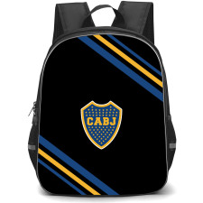 Club Atletico Boca Juniors Backpack School Bag StudentPack - Club Atletico Boca Juniors Large Logo With Stripe