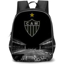 Clube Atletico Mineiro Backpack School Bag StudentPack - Clube Atletico Mineiro Stadium with Logo Silhouette Effect