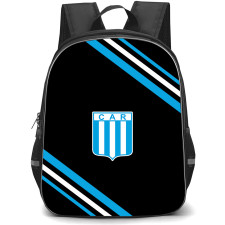 Club Atletico Racing Backpack School Bag StudentPack - Club Atletico Racing Large Logo With Stripe
