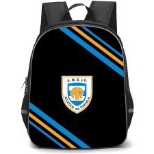 Asociacion Mutual Social y Deportiva Atletico de Rafaela Backpack School Bag StudentPack - Asociacion Mutual Social y Deportiva Atletico de Rafaela Large Logo With Stripe