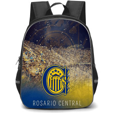 Club Atletico Rosario Central Backpack School Bag StudentPack - Club Atletico Rosario Central Stadium with Logo Crowd Gradient Effect