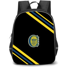 Club Atletico Rosario Central Backpack School Bag StudentPack - Club Atletico Rosario Central Large Logo With Stripe