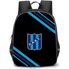 Club Atletico San Telmo Backpack School Bag StudentPack - Club Atletico San Telmo Large Logo With Stripe