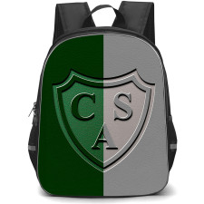 Club Atletico Sarmiento Backpack School Bag StudentPack - Club Atletico Sarmiento Logo with Dual Texture Background