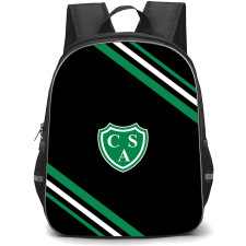 Club Atletico Sarmiento Backpack School Bag StudentPack - Club Atletico Sarmiento Large Logo With Stripe