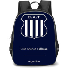 Club Atletico Talleres de Cordoba Backpack School Bag StudentPack - Club Atletico Talleres Argentina with Logo Blue Background