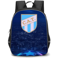 Club Atletico Tucuman Backpack School Bag StudentPack - Club Atletico Tucuman Stadium with Logo Light Reflection