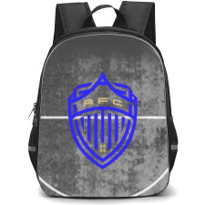 Auckland Football Club Backpack School Bag StudentPack - Logo In Field Grayscale Background