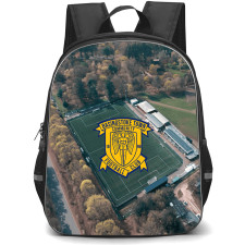 Basingstoke Town Football Club Backpack School Bag StudentPack - Basingstoke Town Football Club Top View with Center Logo Effect