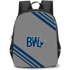 Blau Weiß Lohne Football Club Backpack School Bag StudentPack - Large Logo With Stripe