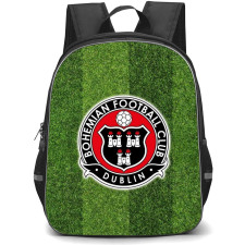Bohemians FC Backpack School Bag StudentPack - Logo In Grass Background