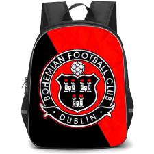 Bohemians FC Backpack School Bag StudentPack - Logo In Red And Black Background