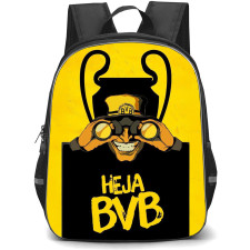 Borussia Dortmund Backpack School Bag StudentPack - Borussia Dortmund Heja BVB Illustration Art Poster