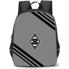 Borussia Monchengladbach II Football Club Backpack School Bag StudentPack - Large Logo With Stripe