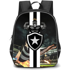 Botafogo de Futebol e Regatas Backpack School Bag StudentPack - Botafogo de Futebol e Regatas Stadium with Logo Vertical White Stripe