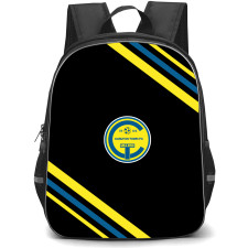 Carlton Town Football Club Backpack School Bag StudentPack - Carlton Town Football Club Large Logo With Stripe