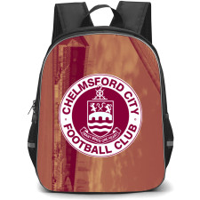 National League South Chelmsford City Backpack School Bag StudentPack - Large Logo In Field Background