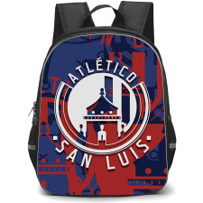 Club Atletico de San Luis Backpack School Bag StudentPack - Club Atletico de San Luis Logo with Crest and City Landmarks Style