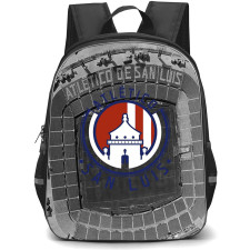 Club Atletico de San Luis Backpack School Bag StudentPack - Club Atletico de San Luis Stadium with Logo Black Effect
