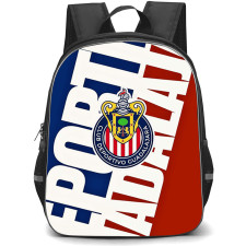 Club Deportivo Guadalajara S.A. de C.V. Backpack School Bag StudentPack - Club Deportivo Guadalajara S.A. de C.V. Small Logo with Large Text Split Color Effect