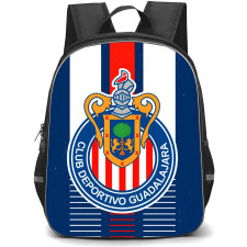 Club Deportivo Guadalajara S.A. de C.V. Backpack School Bag StudentPack - Club Deportivo Guadalajara S.A. de C.V. Logo with Vertical Stripe Effect