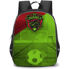 Futbol Club Juarez Backpack School Bag StudentPack - Futbol Club Juarez F Stadium Net with Logo Diagonal Split Effect