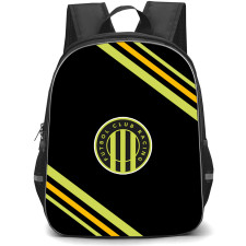 Futbol Club Racing Backpack School Bag StudentPack - Futbol Club Racing Large Logo With Stripe