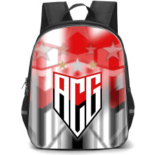 Atletico Clube Goianiense Backpack School Bag StudentPack - Atletico Clube Goianiense Logo with Blur Logo Effect Background