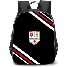 Coleshill Town Football Club Backpack School Bag StudentPack - Coleshill Town Football Club Large Logo With Stripe