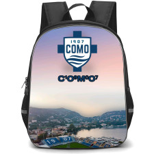 Como 1907 Backpack School Bag StudentPack - Logo In Field Stadium Background