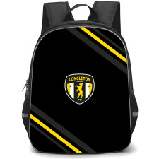 Congleton Town Football Club Backpack School Bag StudentPack - Congleton Town Football Club Large Logo With Stripe