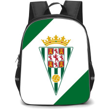 Cordoba CF Backpack School Bag StudentPack - Cordoba CF Logo On White Green Background Football Club